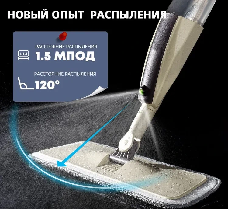 Моющая швабра с распылитем и отжимом купить