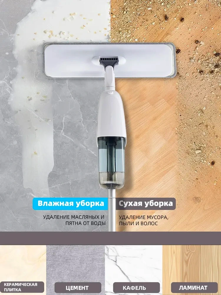 Моющая швабра с распылитем и отжимом купить