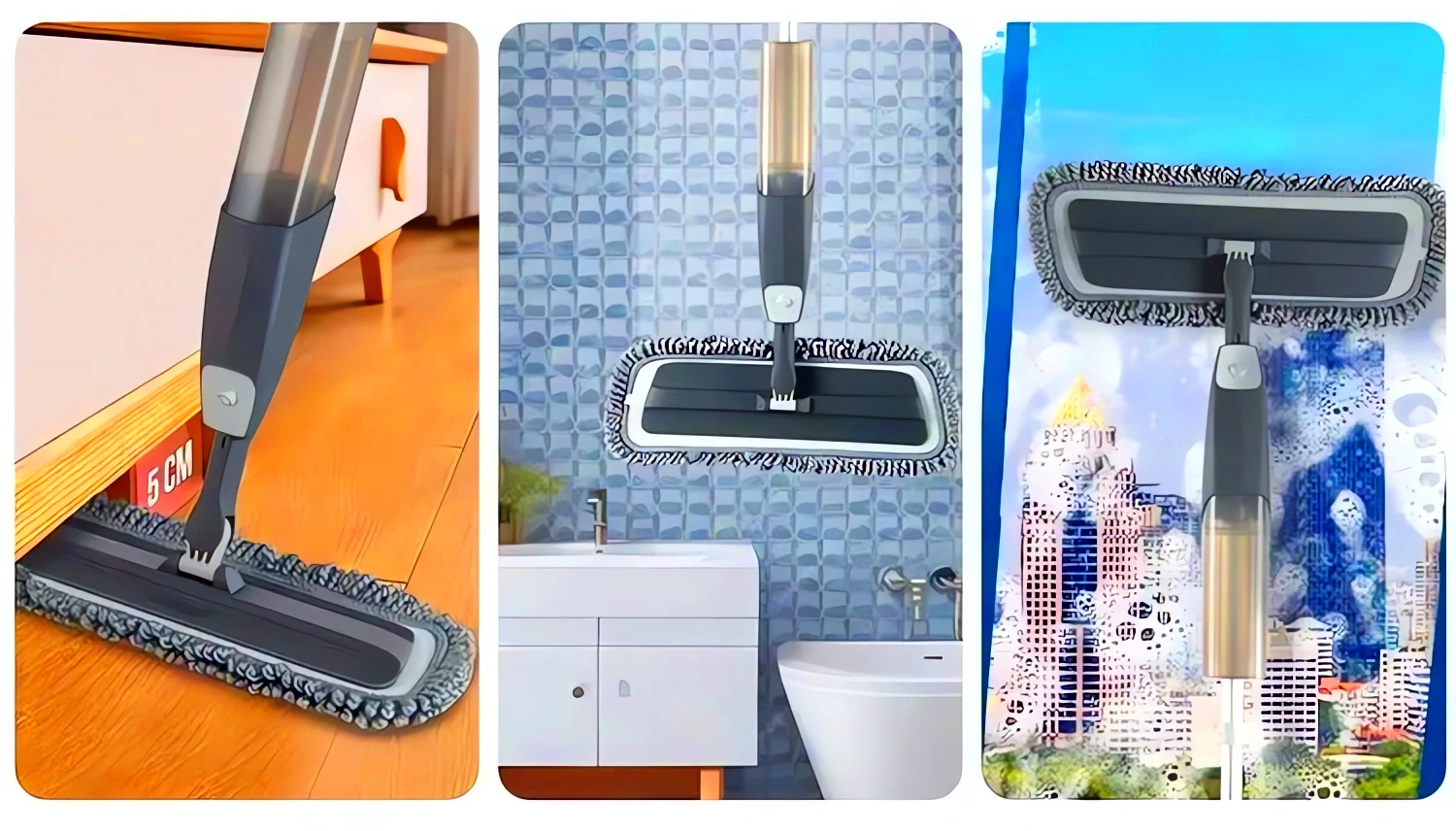 Моющая швабра с распылитем и отжимом купить