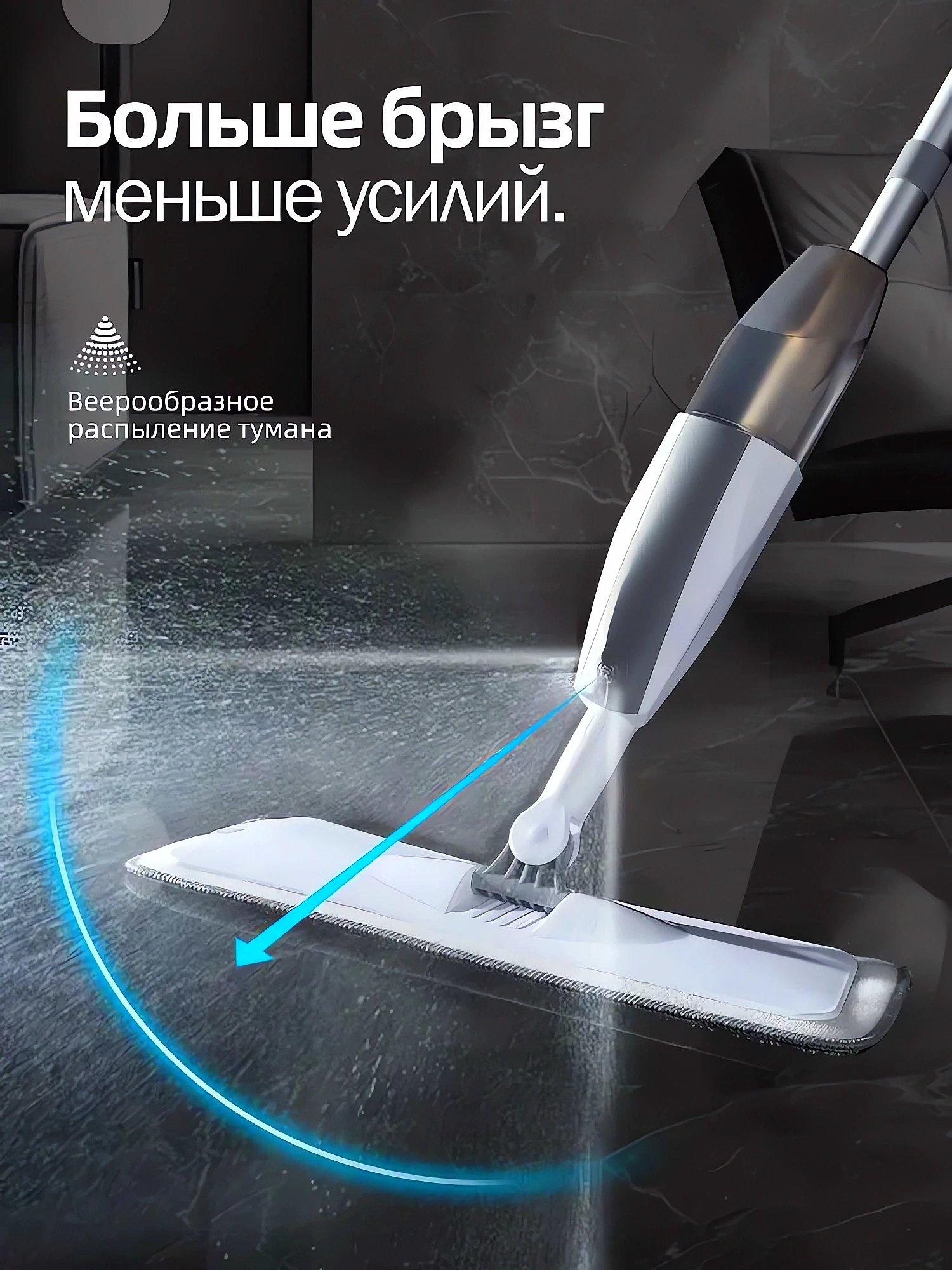 Моющая швабра с распылитем и отжимом купить